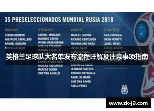英格兰足球队大名单发布流程详解及注意事项指南 英格兰足球队大名单发布流程详解及注意事项指南